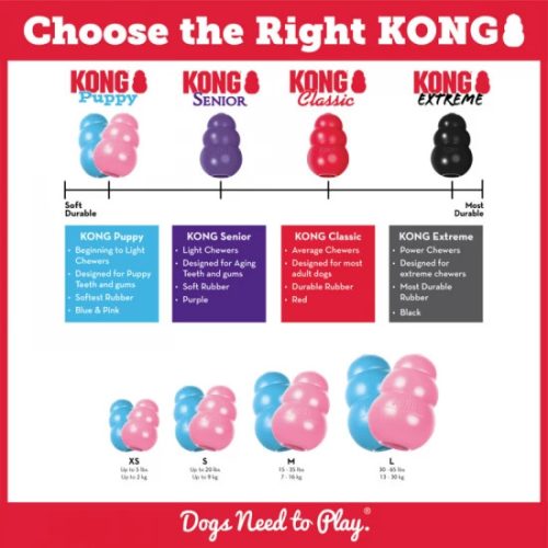 KONG Puppy játék Kölyökkutyáknak M