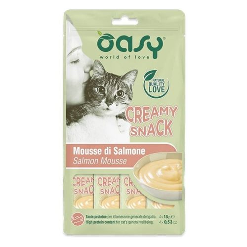 Oasy Cat Creamy Snack Salmon 4x15g