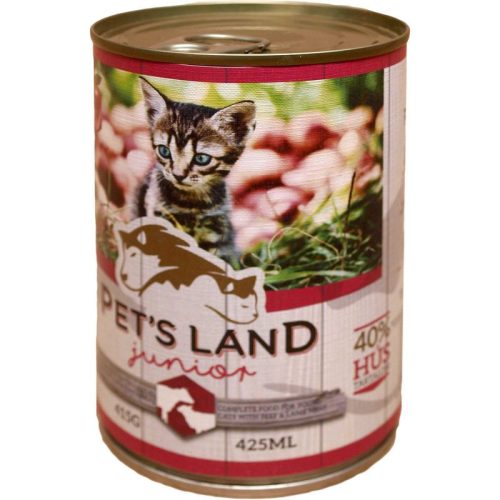 Pet-s-Land-Cat-Junior-Konzerv-Marhamaj-Baranyhus-almaval-415g