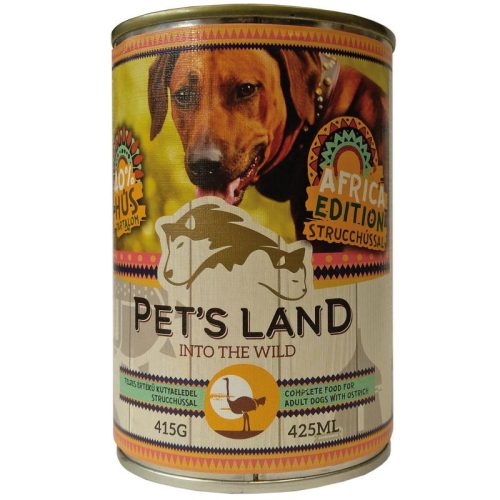 Pet s Land Dog Konzerv Strucchússal Africa Edition  415g