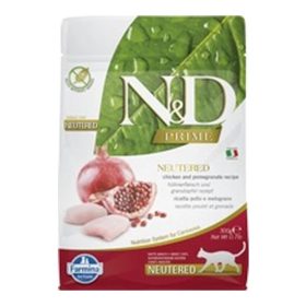  N&D Cat Prime Adult Neutered csirke&gránátalma ivartalanított 300g