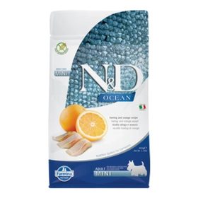 N&D Dog Ocean hering&narancs adult mini 800g