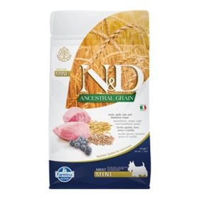   N&D Dog Ancestral Grain bárány,tönköly,zab&áfonya Adult Mini 800g