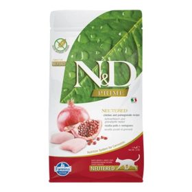   N&D Cat Prime Adult Neutered csirke&gránátalma ivartalanított 1,5kg