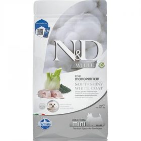   N&D White Dog tengeri sügér, spirulina&édeskömény adult mini 2kg