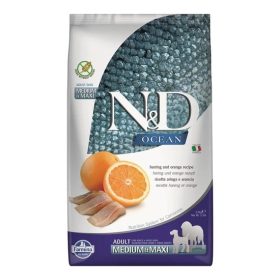 N&D Dog Ocean hering&narancs adult medium&maxi 2,5kg