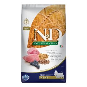   N&D Dog Ancestral Grain bárány,tönköly,zab&áfonya Adult mini 2,5kg