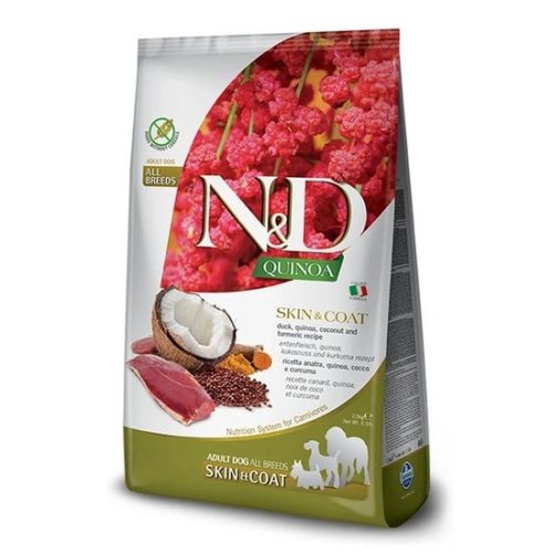 N&D Quinoa Dog Skin&coat kacsa&kókusz adult medium&maxi 7kg