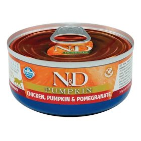 N&D Cat konzerv csirke, sütőtök&gránátalma 70g