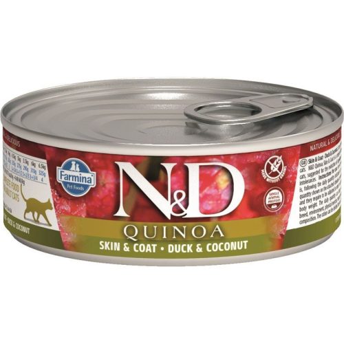 N&D Cat Quinoa konzerv kacsa&kókusz 80g