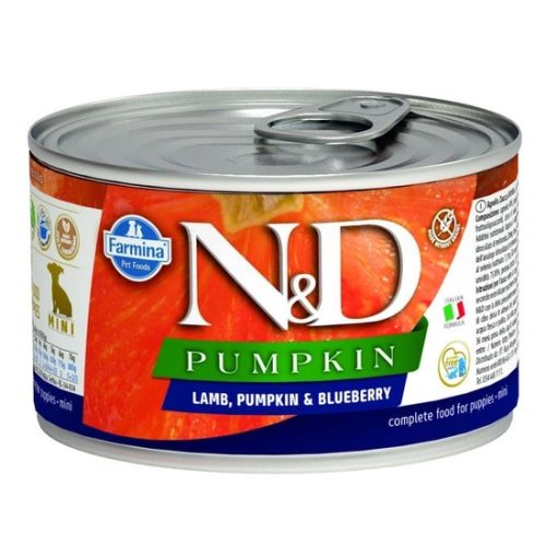 N&D Dog Pumpkin konzerv bárány&áfonya sütőtökkel Puppy mini 140gr