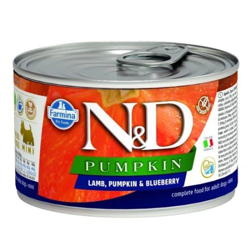 N&D Dog Pumpkin konzerv bárány&áfonya sütőtökkel adult mini 140gr