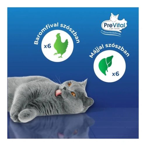 Prevital Alutasak Macska 12*100gr Steril