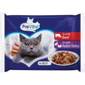 Prevital-Alutasak-Zseles-4X100gr-Vegyes-iz-Eledel-Macskanak
