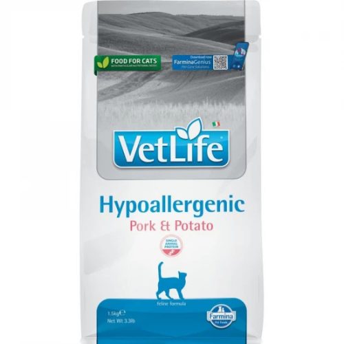 Vet Life Natural Diet Cat Hypoallergenic Pork & Potato1,5kg