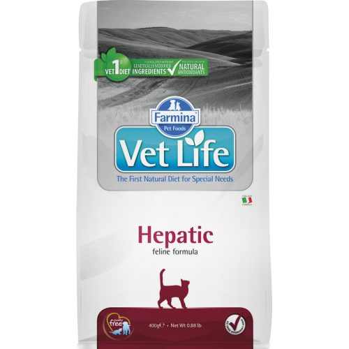 Vet Life Natural Diet Cat Hepatic 400gr