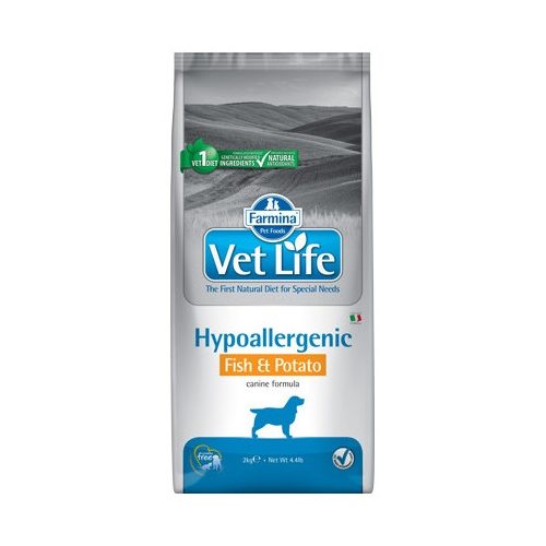 Vet Life Dog Hipo Fish & Potato 2kg