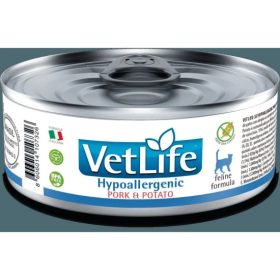   Vet Life Natural Diet Cat konzerv Hypollergenic Pork&potato 85g