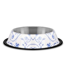   Raintech Rozsdamentes etetőtál, mintás, gumiperemes -  felső 15,5cm/alsó 20,5cm, 0,525l