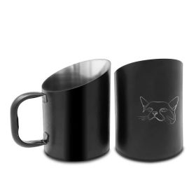   Raintech Rozsdamentes tápadagoló bögre macskás - 7,0cm x magasság 12,0cm, 250ml