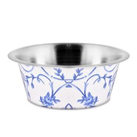   Raintech Rozsdamentes itatótál, mintás, gumitalpas. Méret:  0,200l / 11,5cm