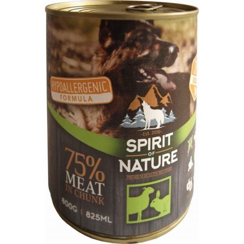 Spirit of Nature Dog konzerv Bárányhússal és nyúlhússal 800gr