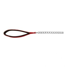 Trixie láncos póráz nylon fogóval 1,1m/2mm piros