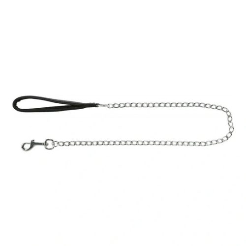Trixie láncos póráz nylon fogóval 1m/3mm fekete