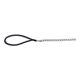 Trixie láncos póráz nylon fogóval 1m/4mm fekete