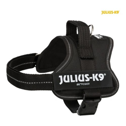 Trixie Hám Julius-K9 Power, Mini/M: 51–67 cm/28 mm, Fekete