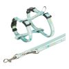Trixie Hám pórázzal Junior&Puppy M–L: 27–45 cm/10 mm, 2m, menta