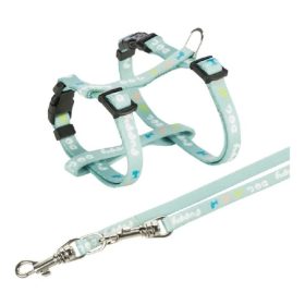   Trixie Hám pórázzal Junior&Puppy M–L: 27–45 cm/10 mm, 2m, menta