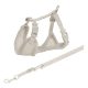 Trixie Junior Puppy Soft Szett Hám+póráz 26–34 cm/10mm 2m világos szürke