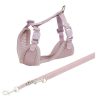 Trixie Junior Puppy Soft Szett Hám+póráz 26–34 cm/10mm 2m világos lila