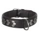Trixie Nyakörv Active bőr csavarokkal M 38-45cm/40mm fekete