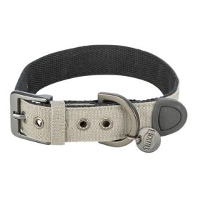   Trixie Nyakörv CityStyle szövet, extra széles, L 45-52cm/30mm világosszürke