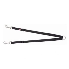   Trixie Premium póráz kettős vezetővel XS–M 40–70 cm/15mm fekete