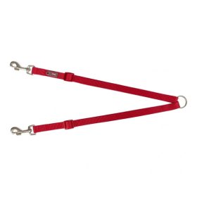   Trixie Póráz Premium Kettős vezető  XS-S: 40-70 cm/10 mm, Piros