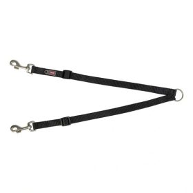   Trixie Póráz Premium Kettős vezető  M-L: 40-70 cm/20 mm, Fekete