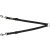 Trixie Póráz Premium Kettős vezető M-L: 40-70 cm/20 mm, Fekete