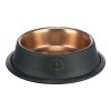 Trixie Tál fém Be Nordic rozsdamentes 0,45l/19cm fekete/bronz