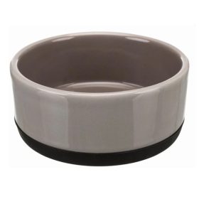 Trixie kerámia tál gumitalppal 0,4l/12cm szürke