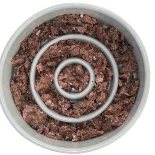 Trixie Tál Kerámia Evéslassító 0,45l/14cm szürke/kék