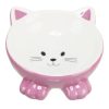 Trixie kerámia tál macskafej formájú 015l/14cm