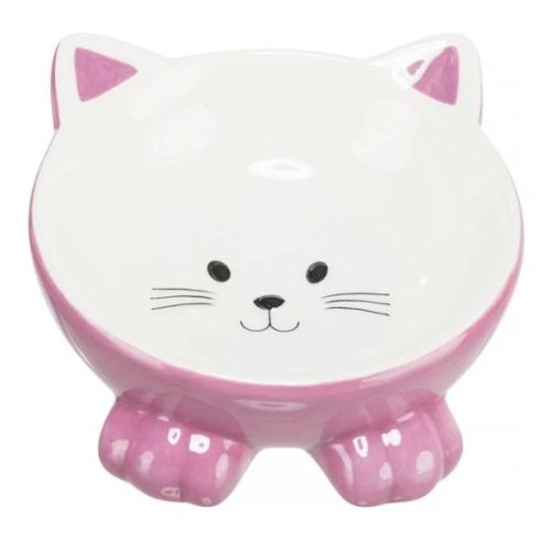 Trixie kerámia tál macskafej formájú 015l/14cm
