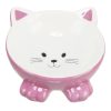 Trixie kerámia tál macskafej formájú 015l/14cm