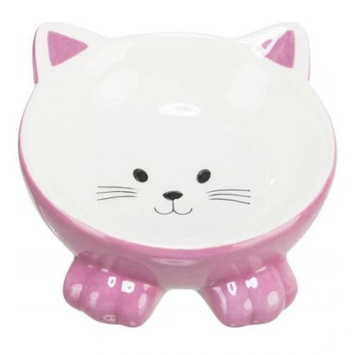 Trixie kerámia tál macskafej formájú 015l/14cm