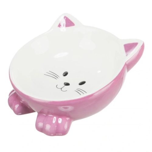 Trixie kerámia tál macskafej formájú 015l/14cm