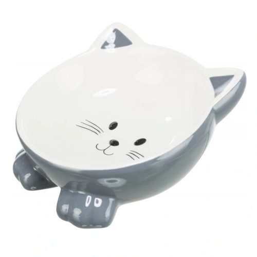 Trixie kerámia tál macskafej formájú 015l/14cm