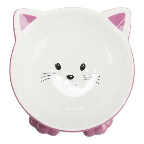 Trixie kerámia tál macskafej formájú 015l/14cm